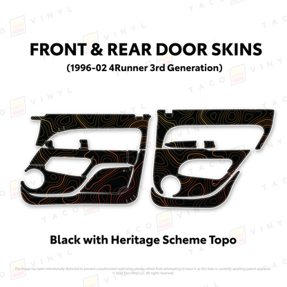 Taco Vinyl 4Runner Door Skins | '96 - '02 4Runner
