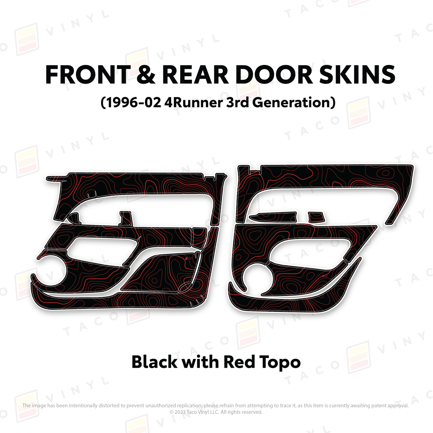 Taco Vinyl 4Runner Door Skins | '96 - '02 4Runner