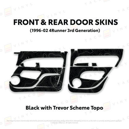 Taco Vinyl 4Runner Door Skins | '96 - '02 4Runner