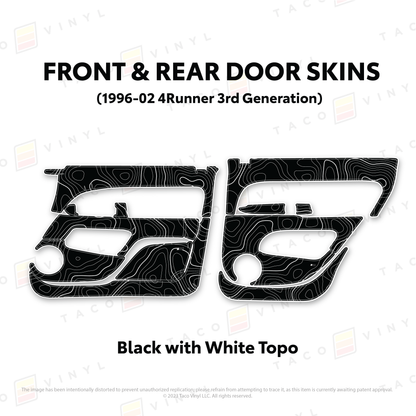 Taco Vinyl 4Runner Door Skins | '96 - '02 4Runner