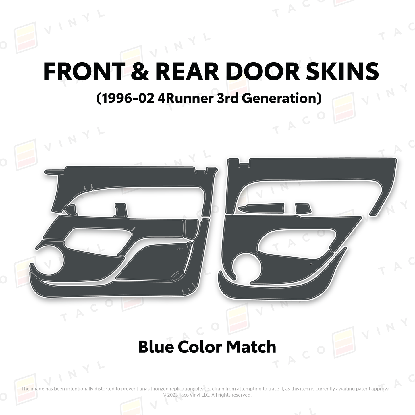 Taco Vinyl 4Runner Door Skins | '96 - '02 4Runner