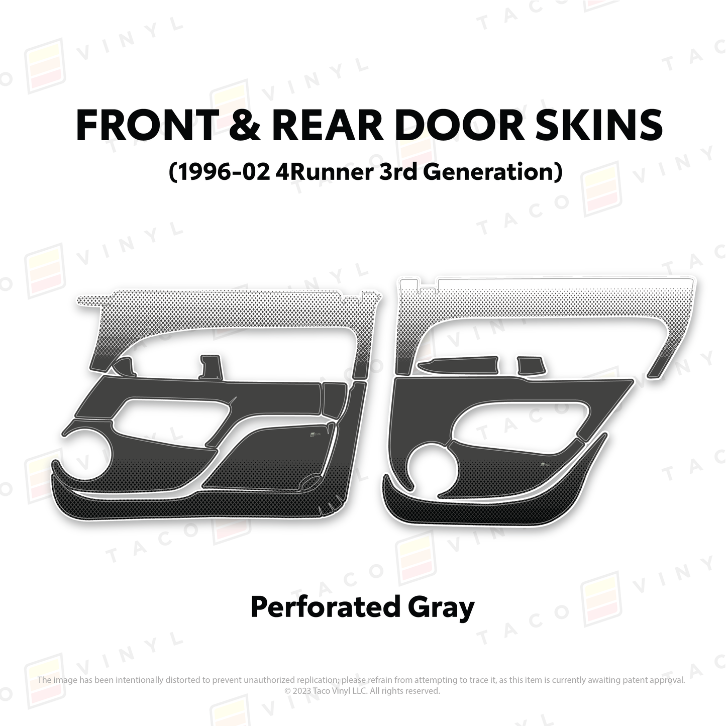 Taco Vinyl 4Runner Door Skins | '96 - '02 4Runner