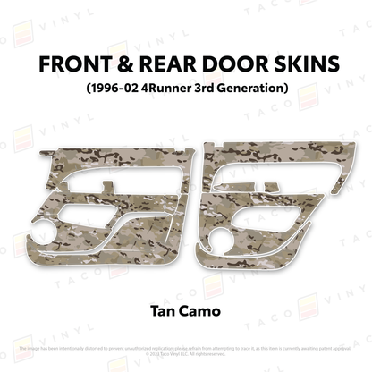 Taco Vinyl 4Runner Door Skins | '96 - '02 4Runner