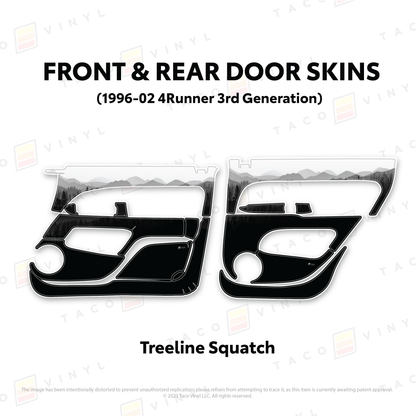 Taco Vinyl 4Runner Door Skins | '96 - '02 4Runner