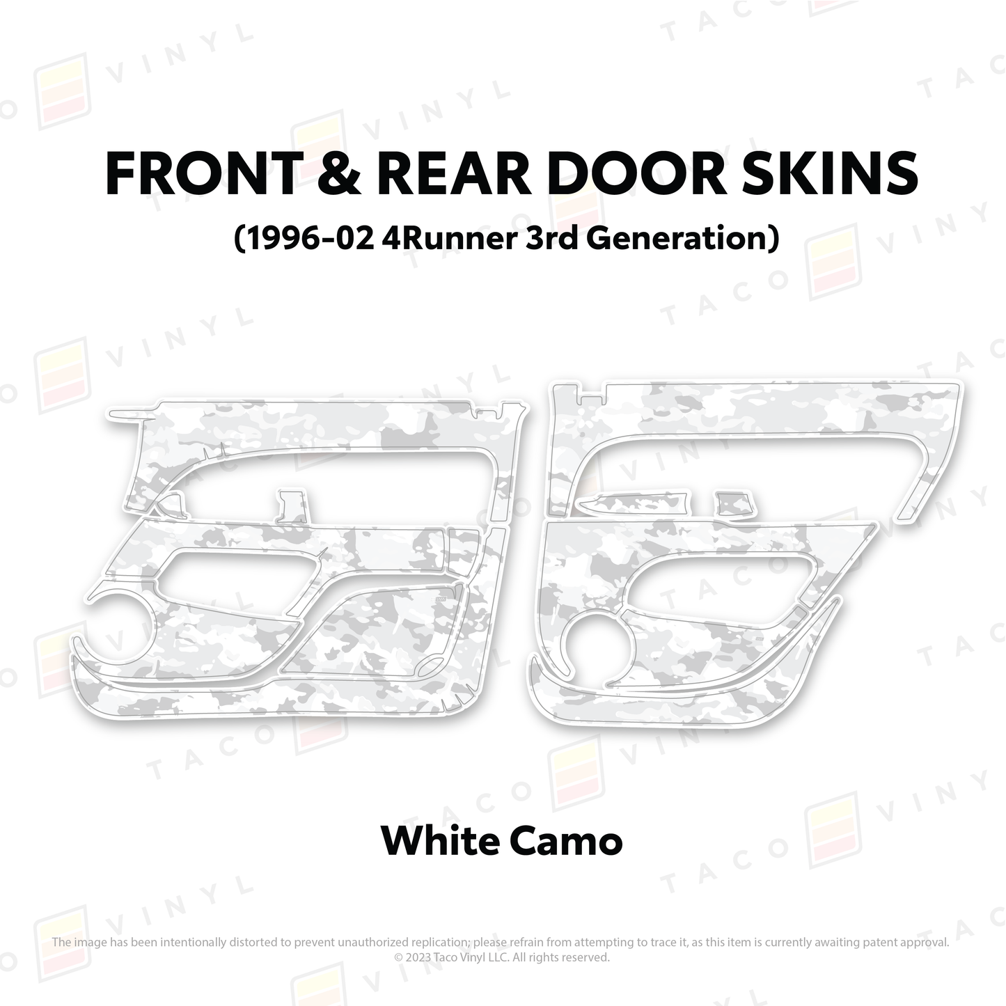 Taco Vinyl 4Runner Door Skins | '96 - '02 4Runner