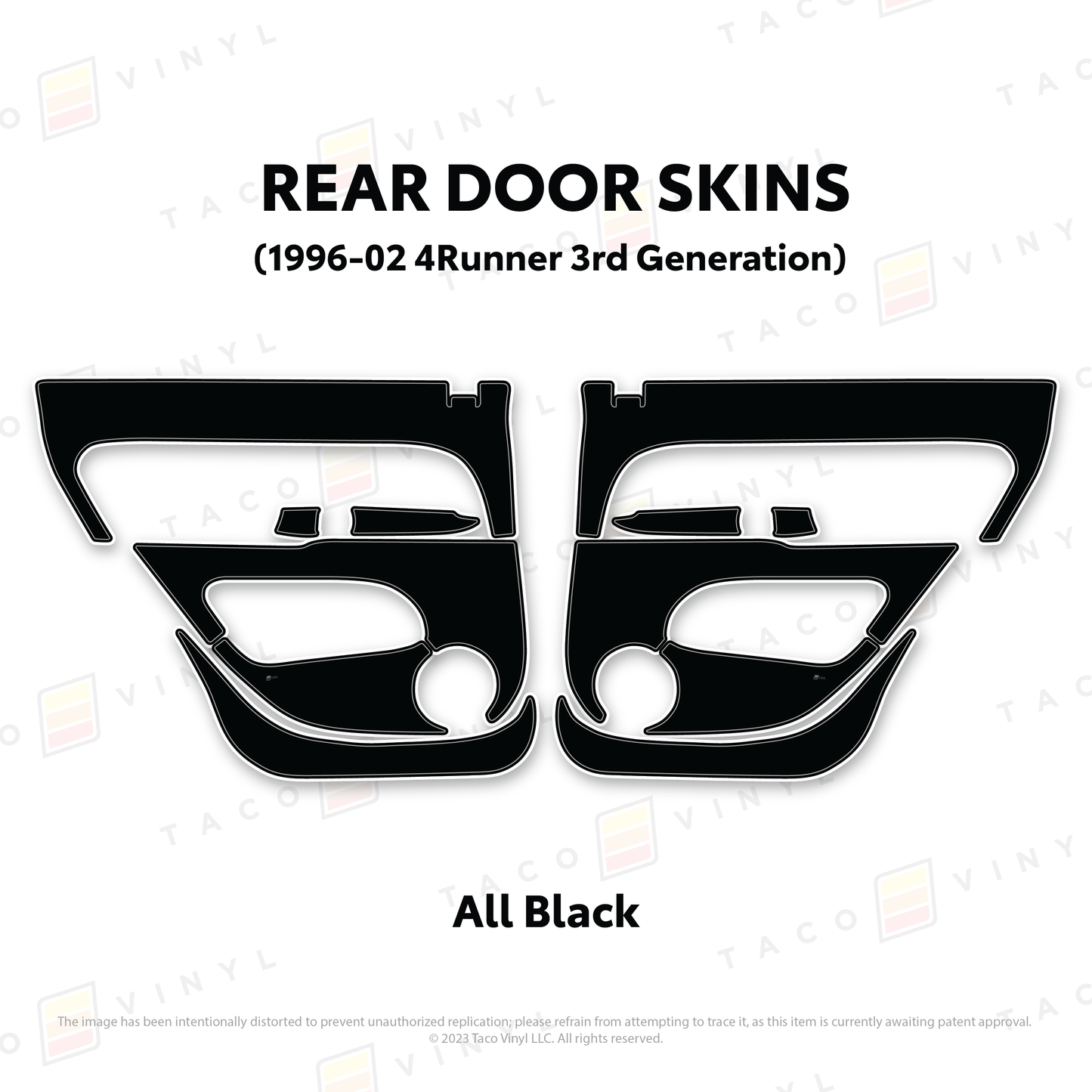 Taco Vinyl 4Runner Door Skins | '96 - '02 4Runner