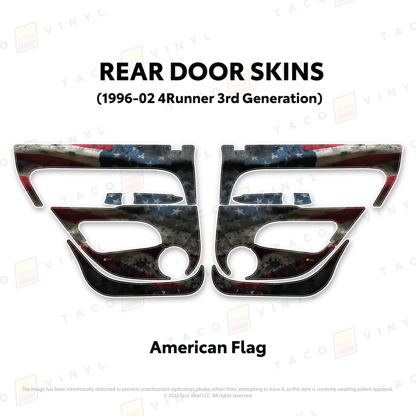 Taco Vinyl 4Runner Door Skins | '96 - '02 4Runner