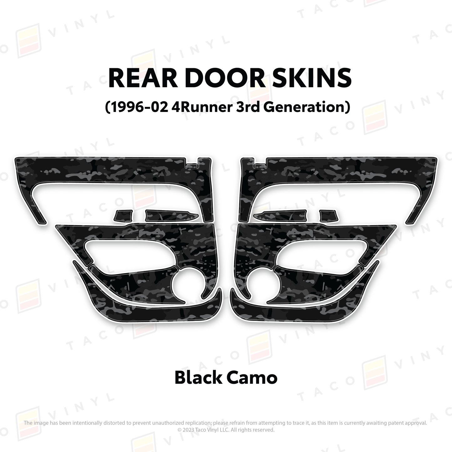 Taco Vinyl 4Runner Door Skins | '96 - '02 4Runner
