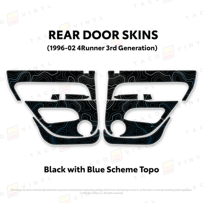 Taco Vinyl 4Runner Door Skins | '96 - '02 4Runner