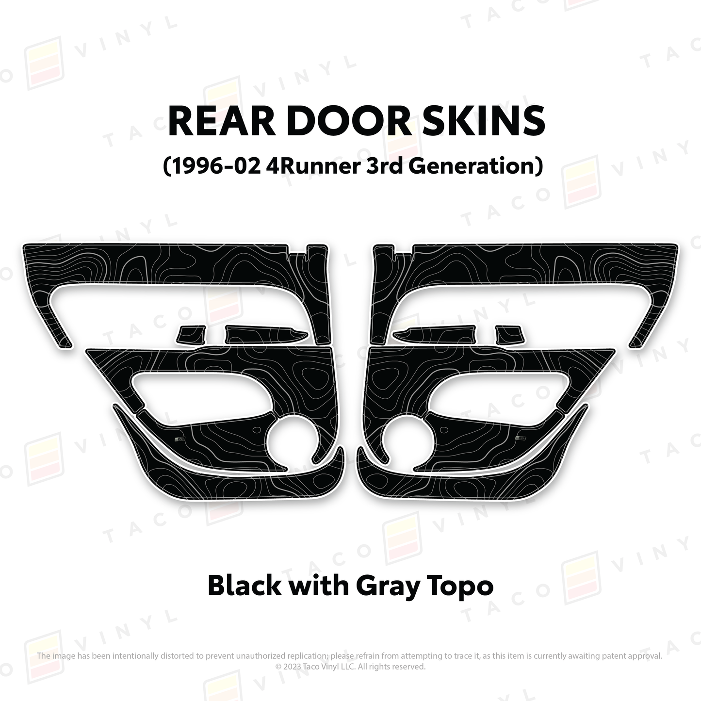 Taco Vinyl 4Runner Door Skins | '96 - '02 4Runner