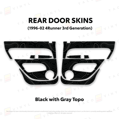 Taco Vinyl 4Runner Door Skins | '96 - '02 4Runner