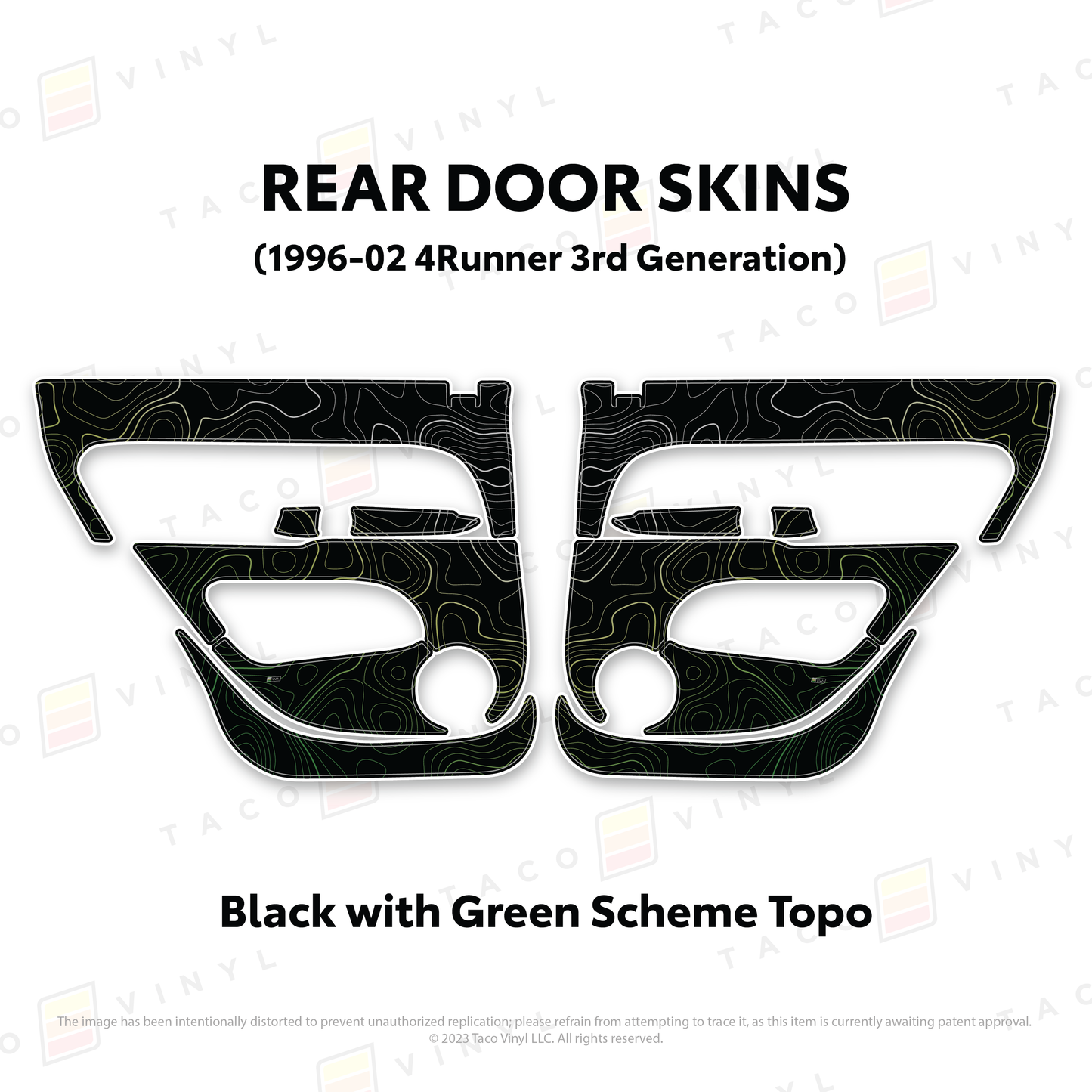 Taco Vinyl 4Runner Door Skins | '96 - '02 4Runner