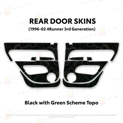 Taco Vinyl 4Runner Door Skins | '96 - '02 4Runner