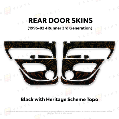 Taco Vinyl 4Runner Door Skins | '96 - '02 4Runner