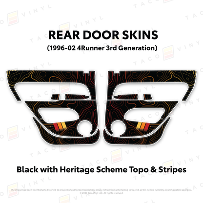 Taco Vinyl 4Runner Door Skins | '96 - '02 4Runner