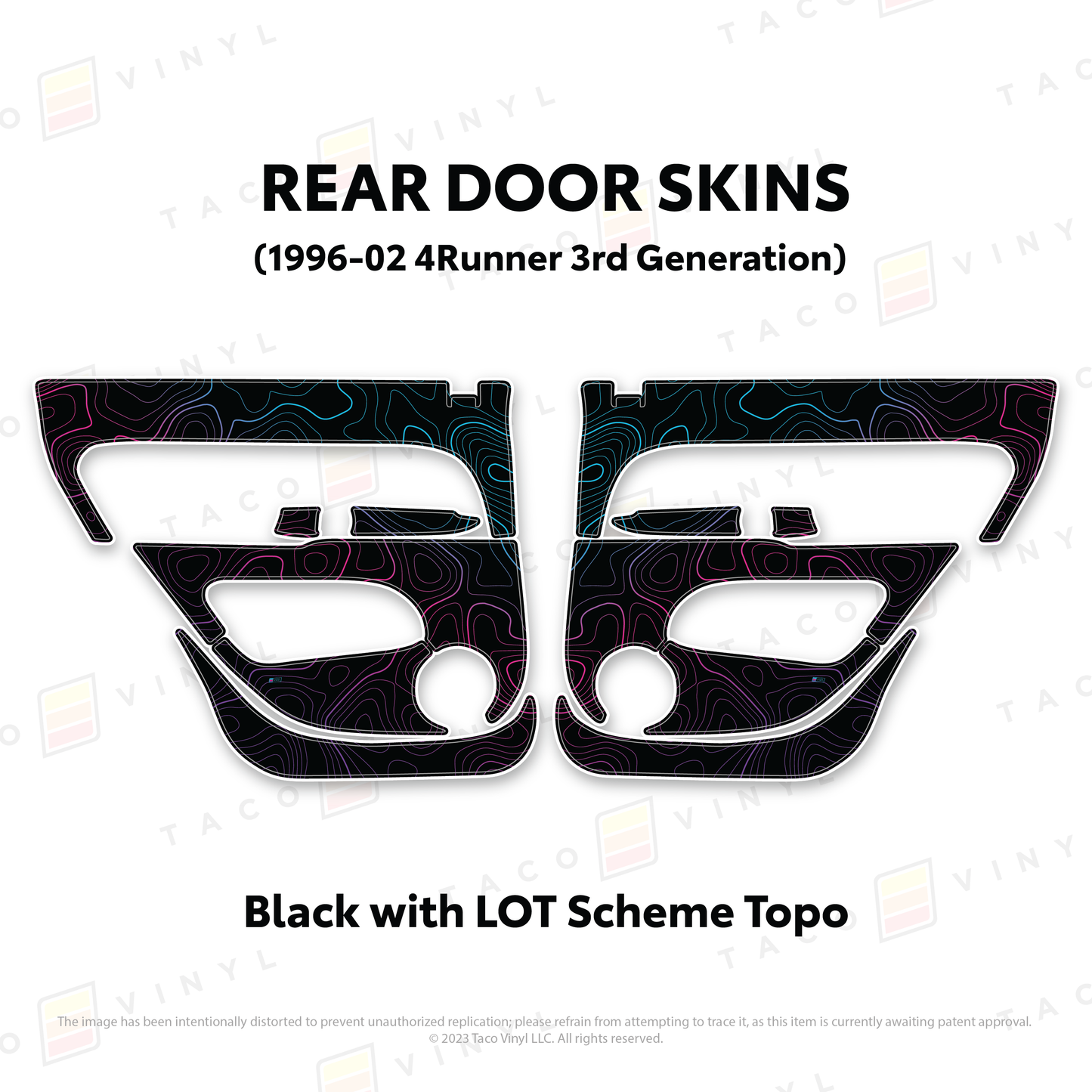 Taco Vinyl 4Runner Door Skins | '96 - '02 4Runner