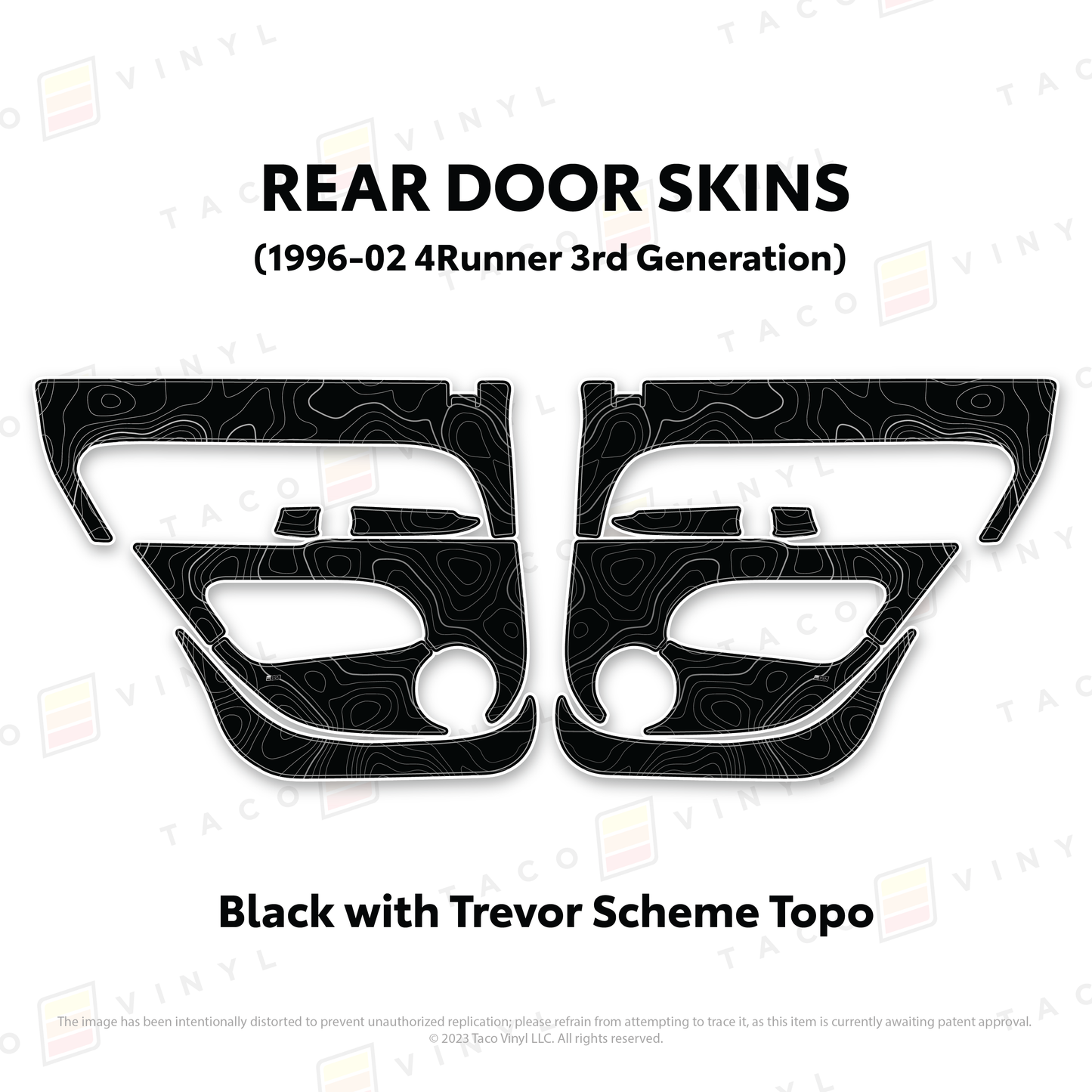 Taco Vinyl 4Runner Door Skins | '96 - '02 4Runner
