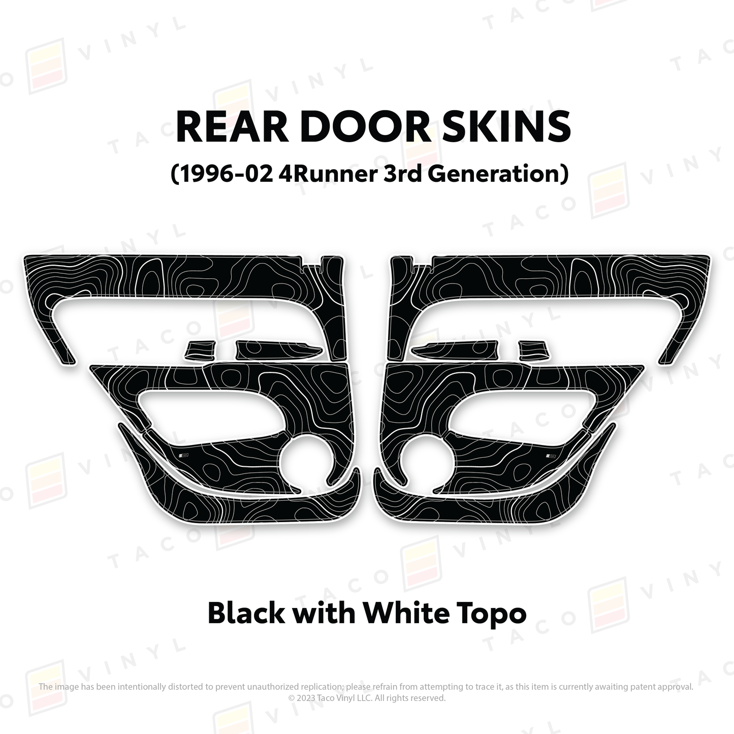 Taco Vinyl 4Runner Door Skins | '96 - '02 4Runner