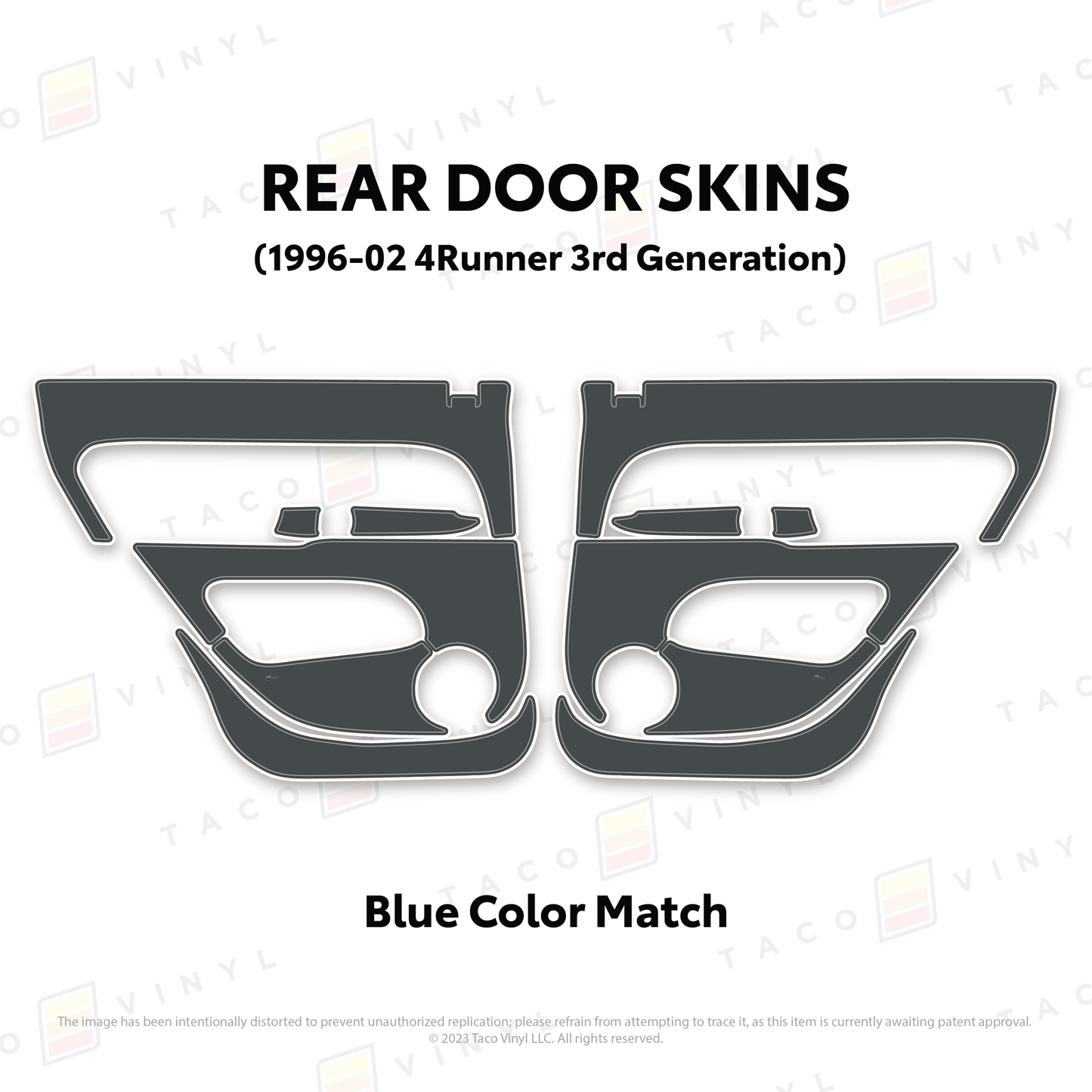 Taco Vinyl 4Runner Door Skins | '96 - '02 4Runner