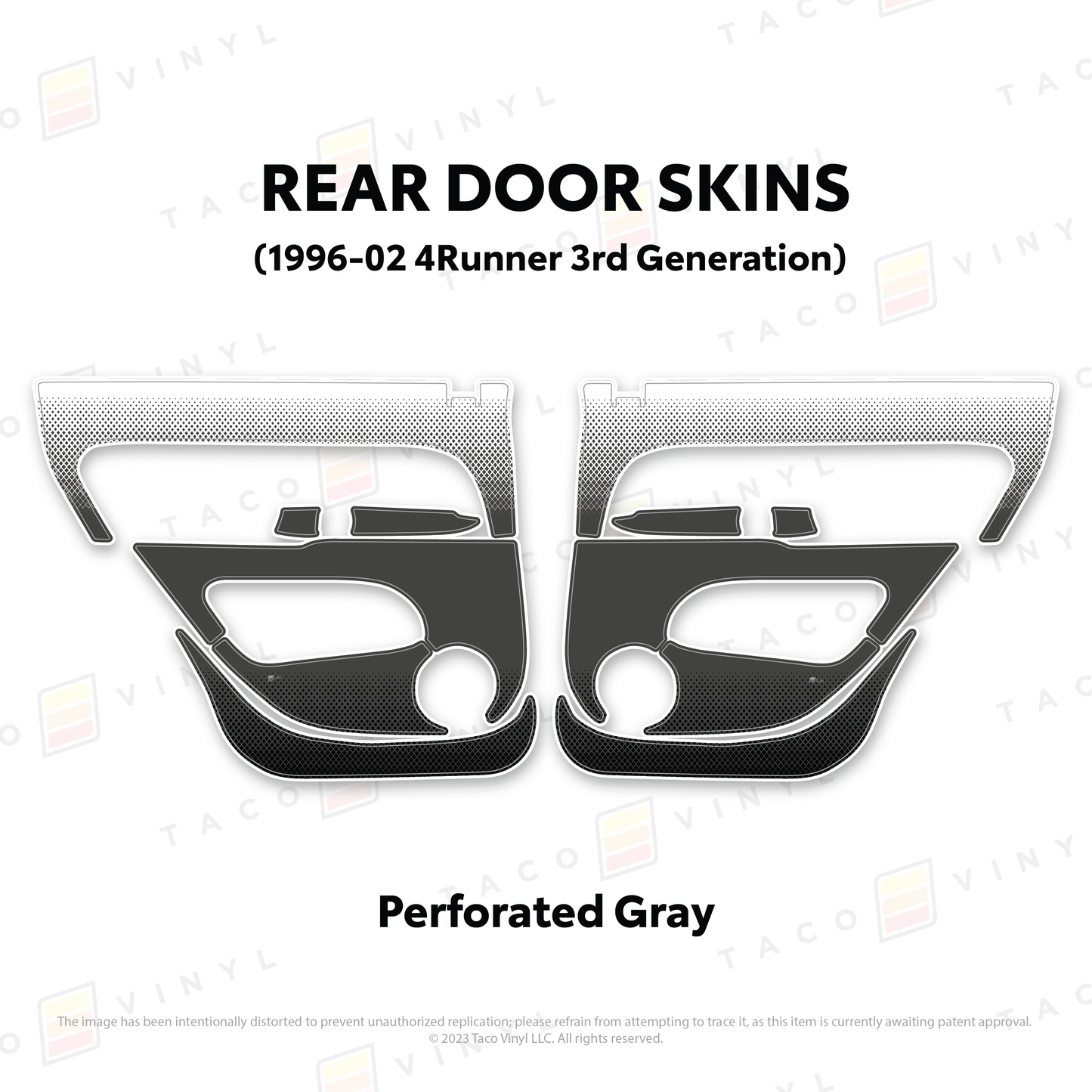 Taco Vinyl 4Runner Door Skins | '96 - '02 4Runner