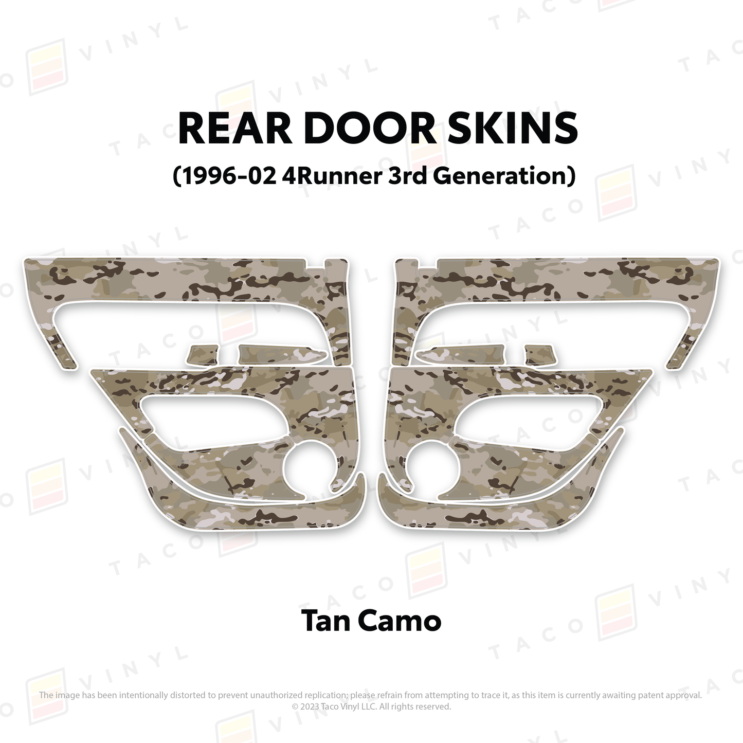 Taco Vinyl 4Runner Door Skins | '96 - '02 4Runner