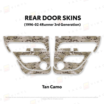 Taco Vinyl 4Runner Door Skins | '96 - '02 4Runner