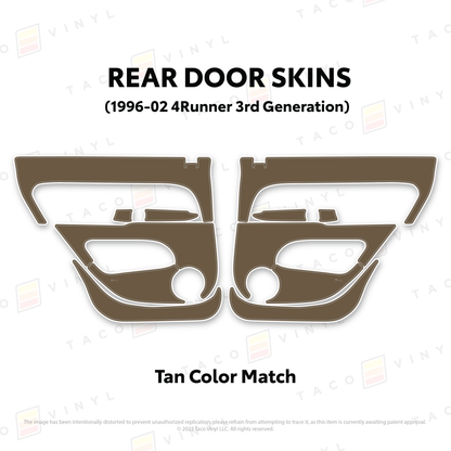 Taco Vinyl 4Runner Door Skins | '96 - '02 4Runner
