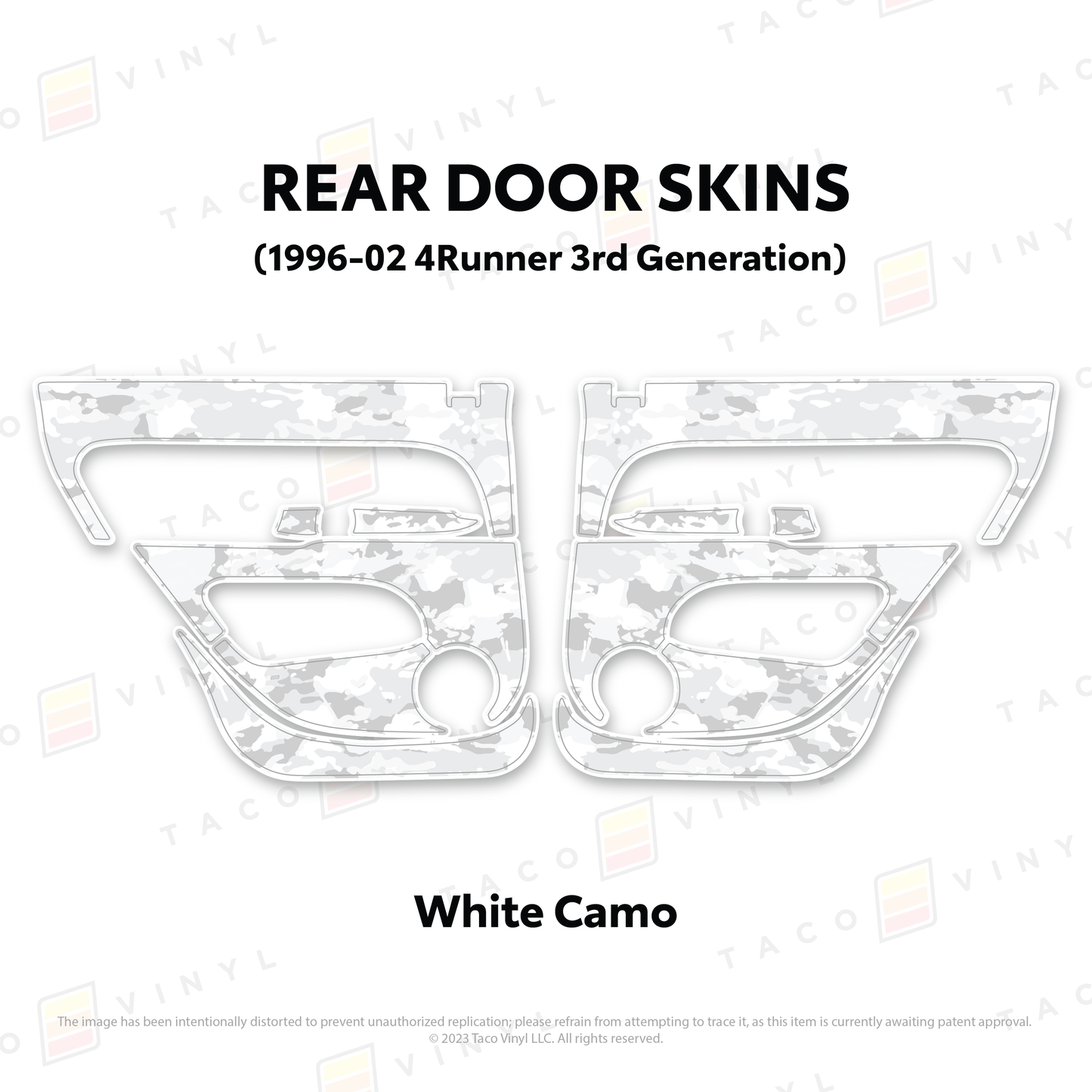 Taco Vinyl 4Runner Door Skins | '96 - '02 4Runner