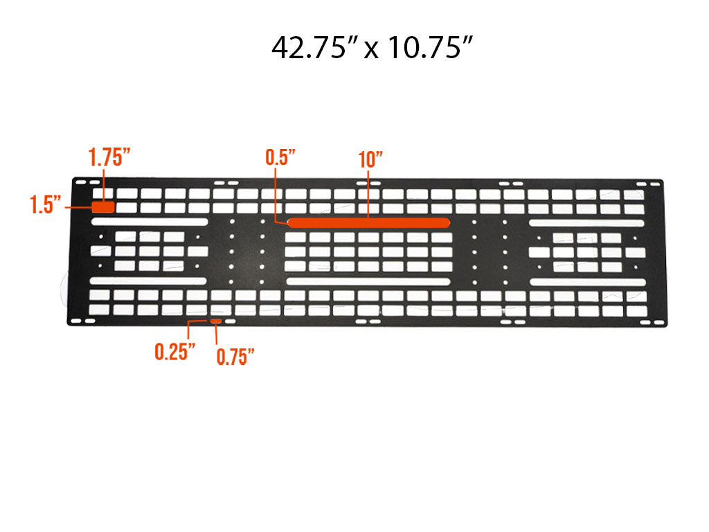 Cali Raised MOLLE Panel For Sherpa Roof Rack
