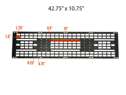 Cali Raised MOLLE Panel For Sherpa Roof Rack