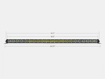 Cali Raised 42" Slim Single Row LED Bar (Amber)