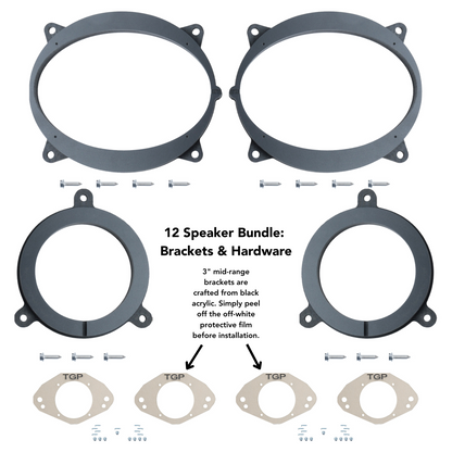 Alpine 8 or 12 Speaker Plug & Play Bundle (6x9 Front Door Speaker) | '25+ 4Runner