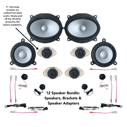 Alpine 8 or 12 Speaker Plug & Play Bundle (6x9 Front Door Speaker) | '25+ 4Runner