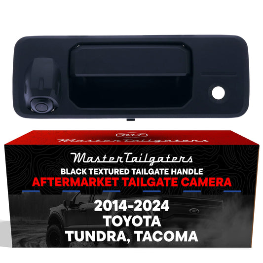 Toyota Tundra (2014-2024), Tacoma (2016-2024) Black Replacement Tailgate Handle with Backup Camera