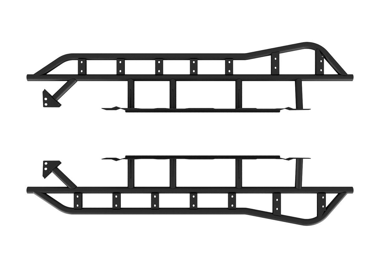 Cali Raised Step Edition Rock Sliders | 2024+ Tacoma