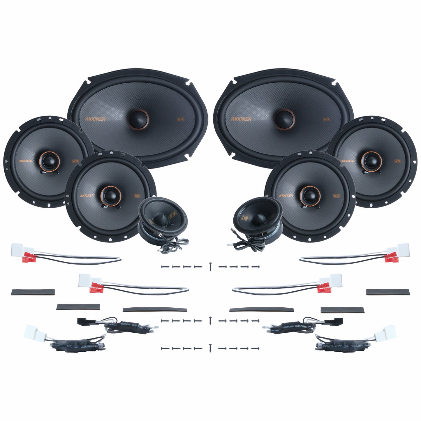 Kicker Plug & Play 8 Speaker Bundle (6.75