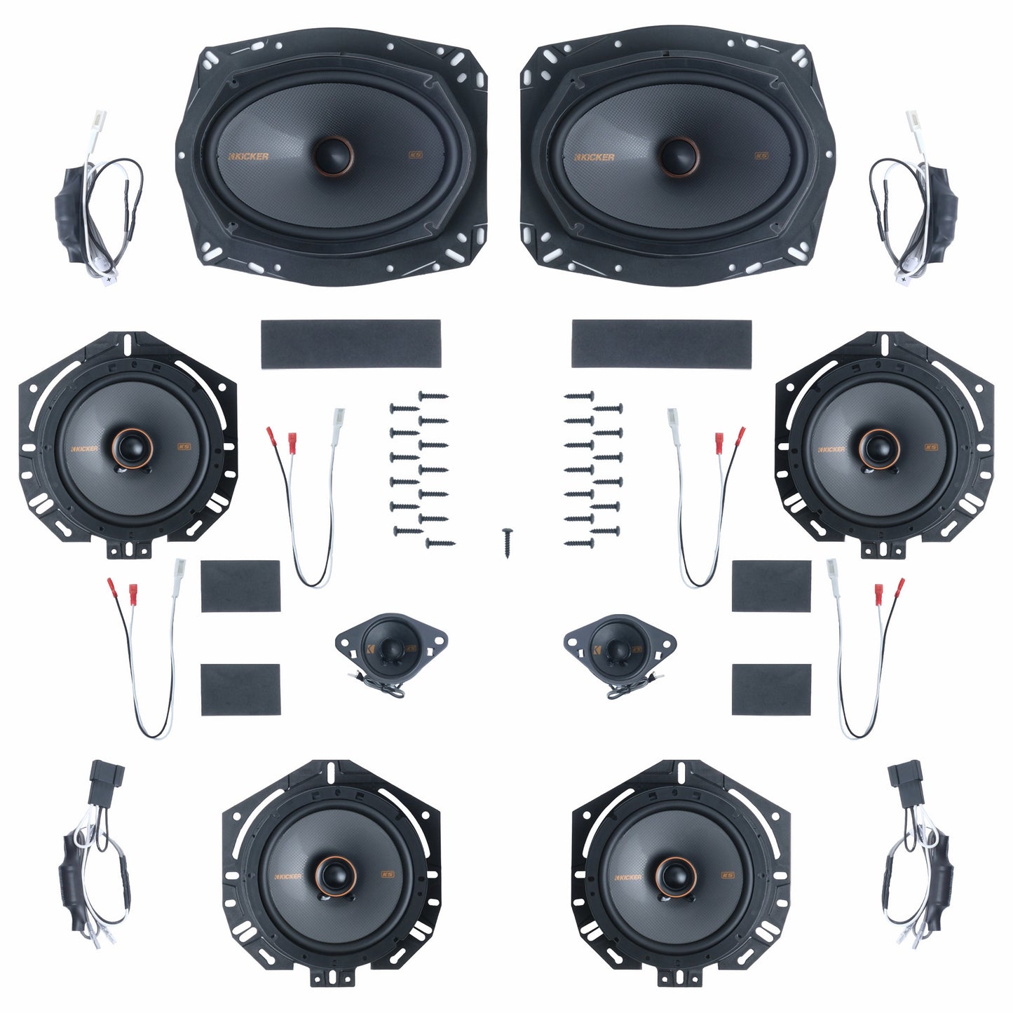 Kicker Plug & Play 8 Speaker Bundle (6.75