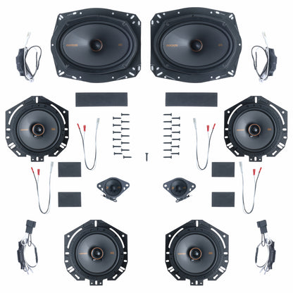 Kicker Plug & Play 8 Speaker Bundle (6.75" Rear Door Speakers) | '10 - '24 4Runner