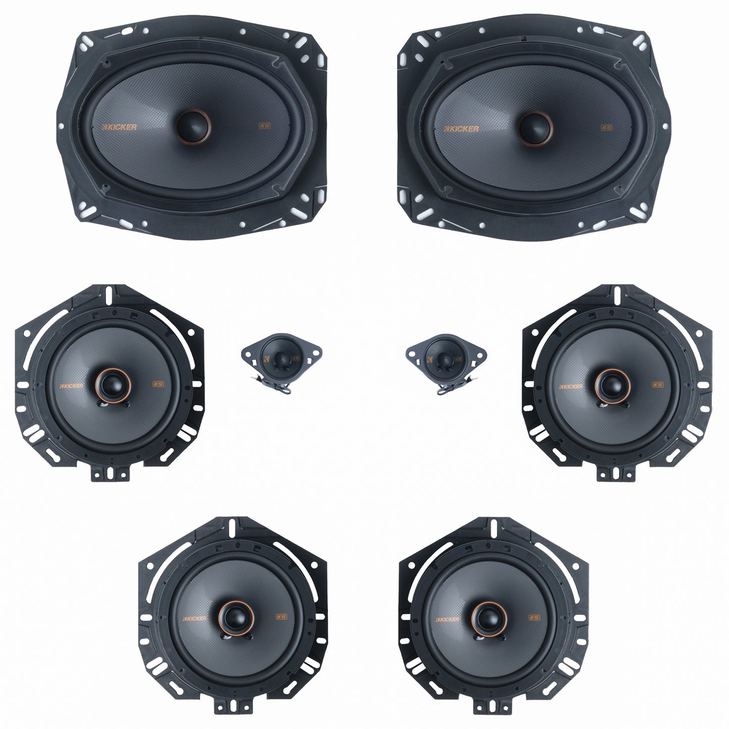 Kicker Plug & Play 8 Speaker Bundle (6.75