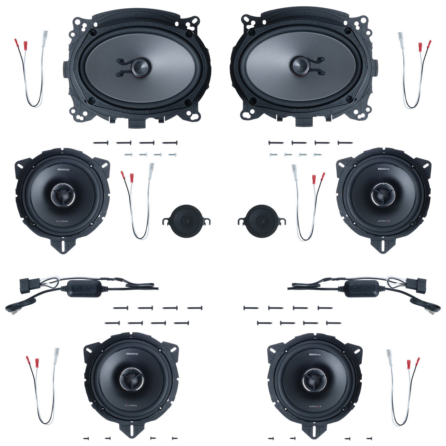 Kenwood eXcelon 8 Speaker Plug & Play Bundle | '10 - '24 4Runner