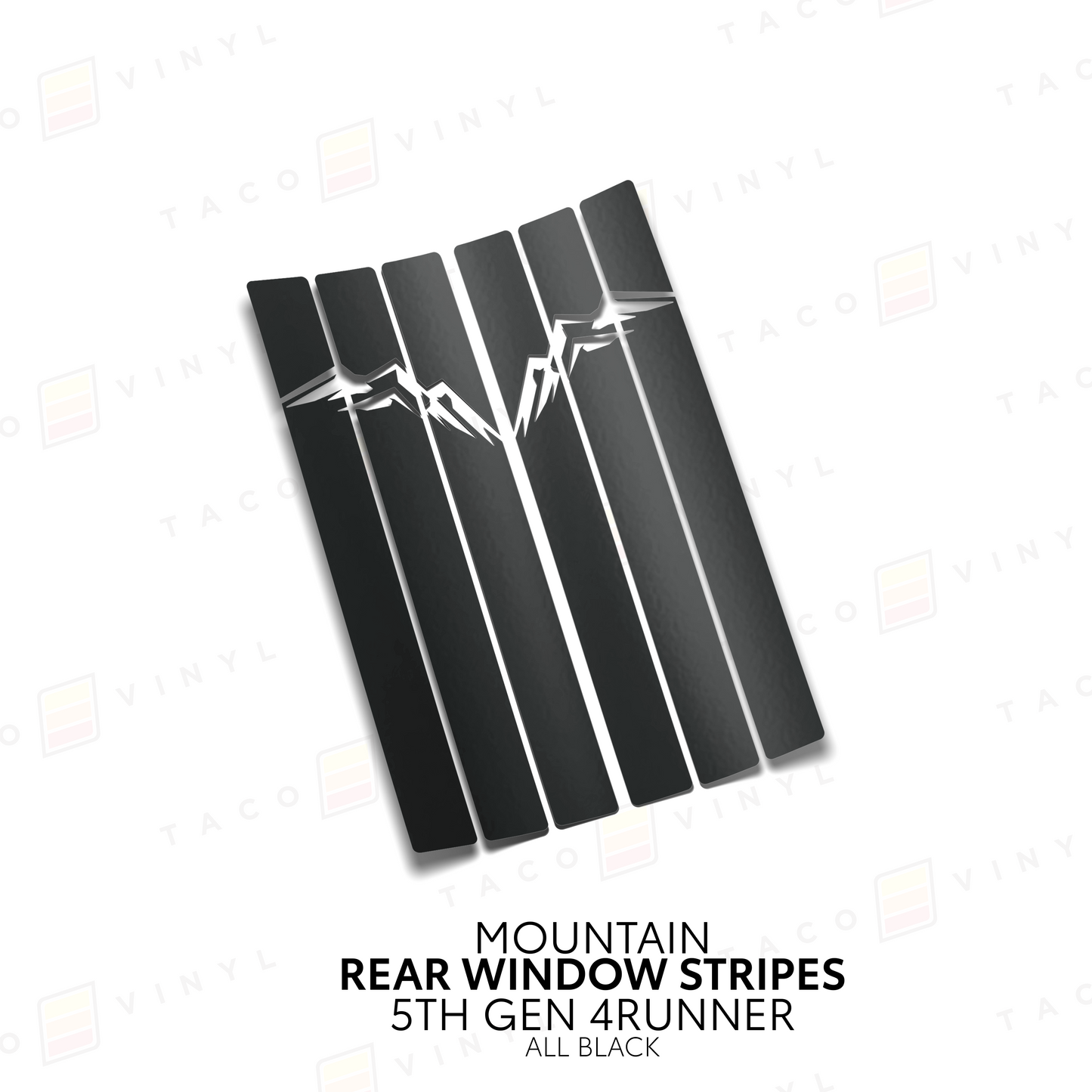 Taco Vinyl 4Runner Rear Window Stripes