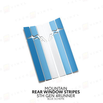 Taco Vinyl 4Runner Rear Window Stripes