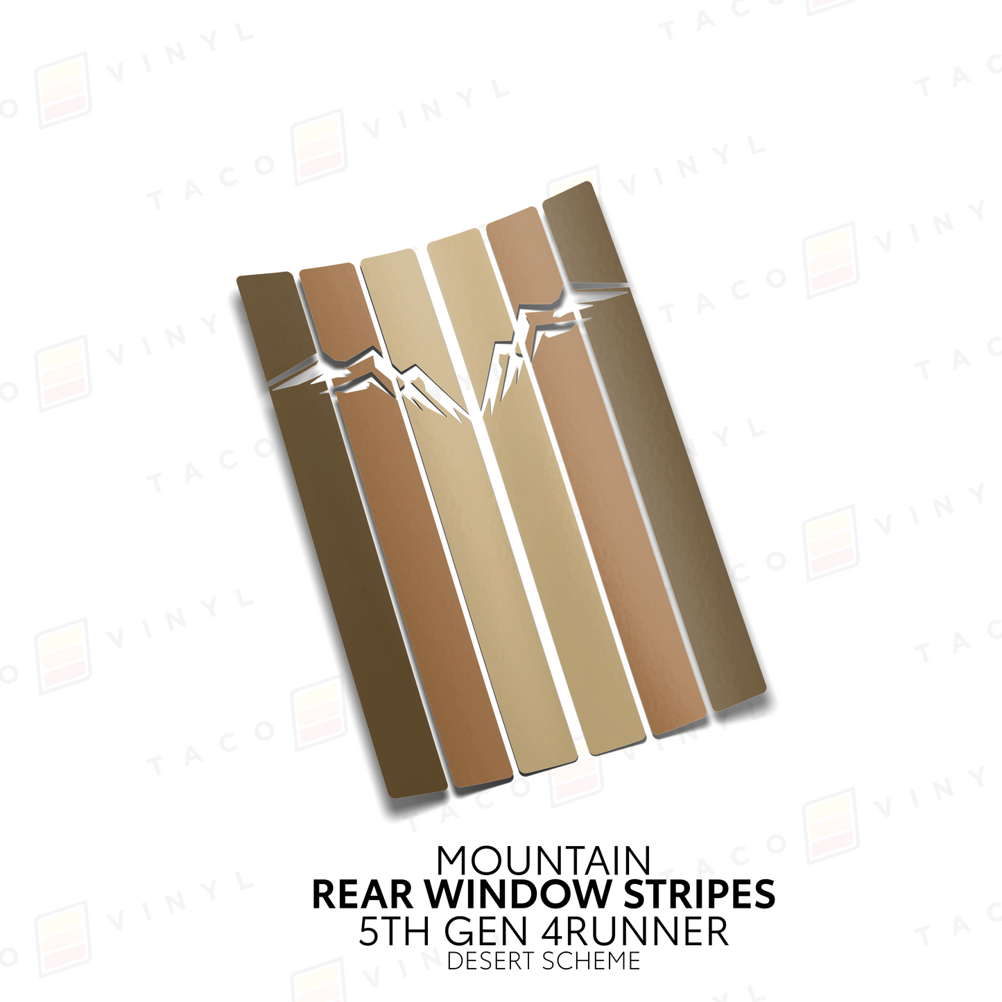 Taco Vinyl 4Runner Rear Window Stripes