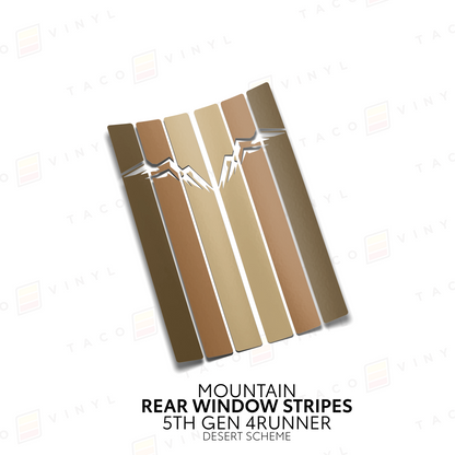 Taco Vinyl 4Runner Rear Window Stripes