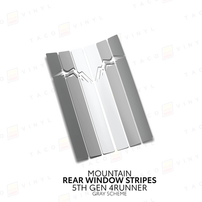 Taco Vinyl 4Runner Rear Window Stripes