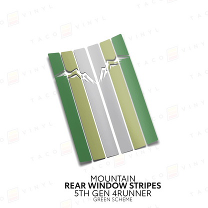 Taco Vinyl 4Runner Rear Window Stripes