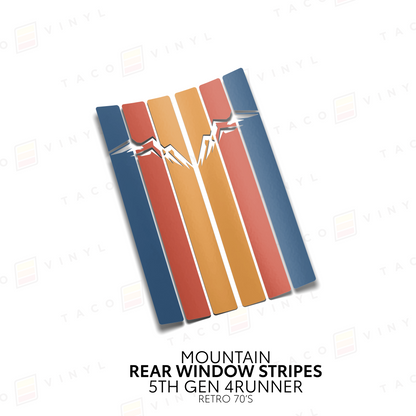 Taco Vinyl 4Runner Rear Window Stripes