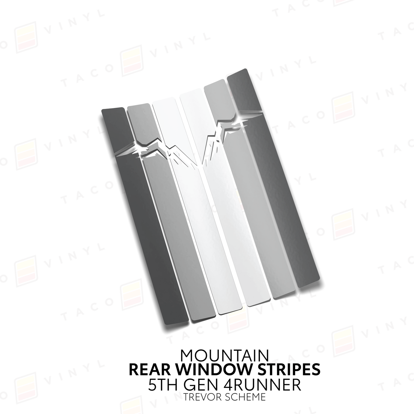 Taco Vinyl 4Runner Rear Window Stripes