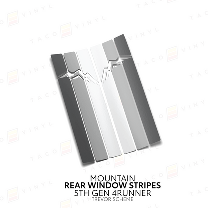 Taco Vinyl 4Runner Rear Window Stripes