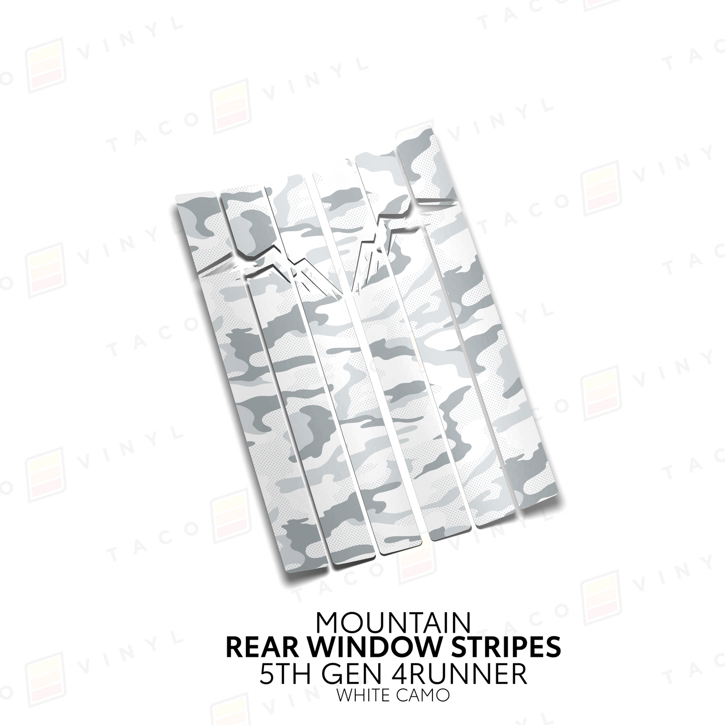 Taco Vinyl 4Runner Rear Window Stripes